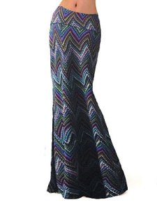 Berrylook Cutout Scalloped Hem Contrast Piping High Stretch Asymmetric Stripe Tulip Midi Skirts online, shoppers stop,