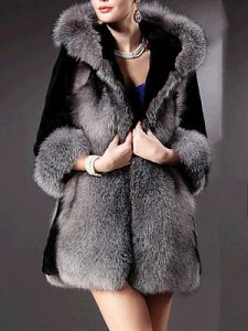 Berrylook Exquisite Hooded Faux Fur Coat clothing stores, online, spring jacket womens, fur hood coat womens