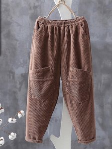 Berrylook Fall/winter new corduroy loose-fitting trousers clothes shopping near me, fashion store,