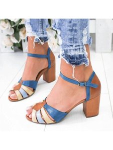 Berrylook Fashion block heel sandals shop, online shop,