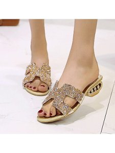 Berrylook Fashion Butterfly Rhinestone Sandals clothing stores, fashion store,