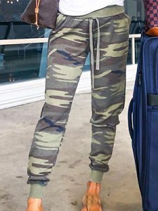 Berrylook Fashion camouflage digital printed casual pants shoping, fashion store,