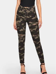 Berrylook Fashion camouflage hole tights online stores, fashion store,