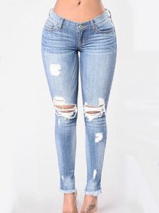 Berrylook Fashion casual ripped jeans online stores, shop,