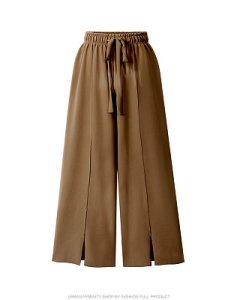 Berrylook Fashion casual split wide-leg pants nine-point pants online stores, fashion store,
