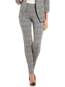 Berrylook Fashion casual striped checkered slim high waist trousers clothing stores, online shopping sites, Grid Casual Pants,