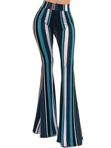 Berrylook Fashion casual striped printed wide-leg pants online sale, clothes shopping near me,