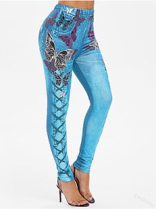 Berrylook Fashion digital printed slim high waist leggings online shopping sites, sale, sequin leggings, capri leggings