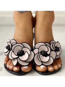 Berrylook Fashion flower flat comfortable sandals shop, online shop,