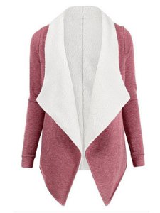 Berrylook Fashion Lambswool Lapel Cardigan coat online sale, sale, Solid Coats, womens winter parka, womens winter jackets canada