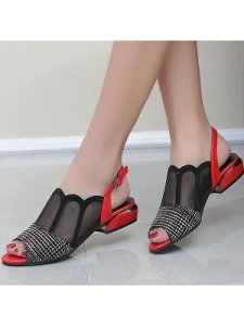 Berrylook Fashion mesh hollow women's shoes shoppers stop, online shop,