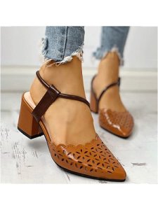 Berrylook Fashion Pointed Heel Sandals clothing stores, online sale,
