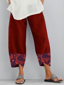 Berrylook Fashion print stitching wide-leg pants stores and shops, fashion store,