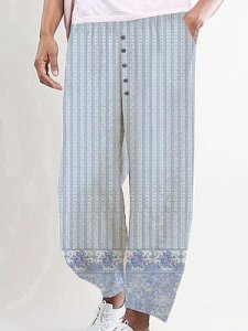Berrylook Fashion printed casual wide-leg pants online shop, stores and shops,