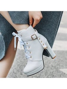 Berrylook Fashion short chunky heel women's shoes online shop, online sale,