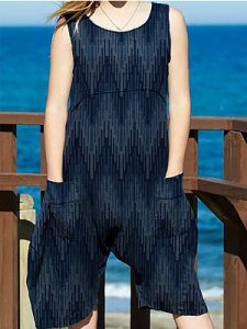 Berrylook Fashion sleeveless printed jumpsuit online shopping sites, clothes shopping near me, romper pants, mens jumpsuit