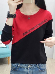 Berrylook Fashion stitching alphabet sweater clothes shopping near me, online shopping sites, Long Sweatshirts, best hoodies, black zip up hoodie