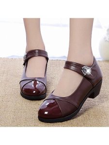 Berrylook Fashion velcro thick heel women's shoes online stores, online shop,