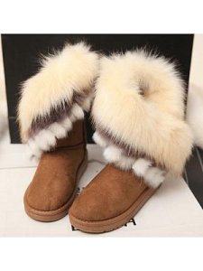 Berrylook Fashion Women Fur Thicken Warm Boots online shopping sites, online stores,