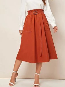 Berrylook Fashionable high-waist lace skirt shoppers stop, clothing stores,