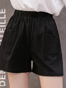Berrylook Fashionable linen loose casual thin summer shorts shop, online shopping sites,