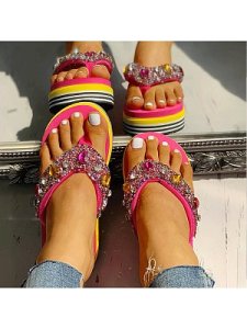Berrylook Fashionable non-slip thick bottom clip sandals clothing stores, clothes shopping near me,