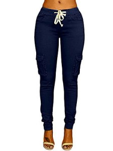 Berrylook Flap Pocket Belt Plain Pants stores and shops, shop, leggings for women, printed leggings