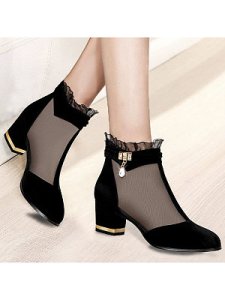 Berrylook Lace screen gauze sandals online, online shopping sites,