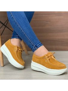 Berrylook Lace-up platform casual sneakers shop, shoping,