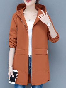 Berrylook Mid-length hooded jacket sale, clothing stores, Long Jackets, womens casual jackets, green blazer womens