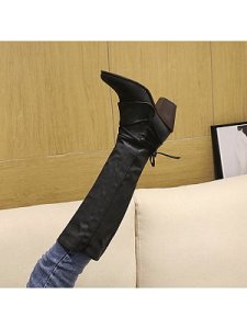 Berrylook New chunky heel high boots stores and shops, online stores,