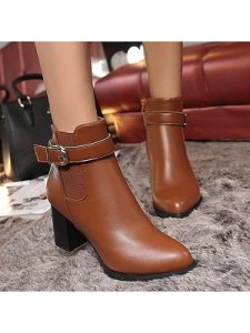 Berrylook New high heel belt buckle women's boots online sale, online stores,