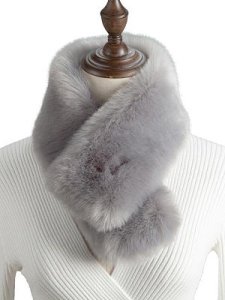 Berrylook Plain Faux Fur Wrap Collar Shawl clothes shopping near me, online shopping sites,