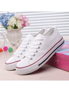 Berrylook Plain Flat Criss Cross Round Toe Casual Sport Sneakers clothes shopping near me, fashion store,