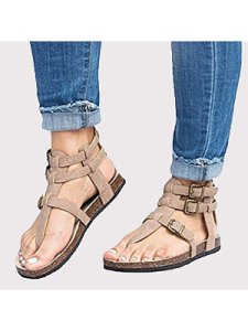 Berrylook Plain Flat Peep Toe Casual Date Flat Sandals online, online stores, Plain Flat Sandals,