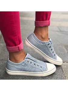 Berrylook Plain Flat Round Toe Casual Travel Sneakers clothing stores, online stores, Plain Sneakers,