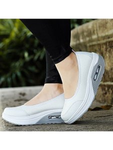 Berrylook Plain Mid Heeled Round Toe Casual Sneakers stores and shops, online shopping sites,