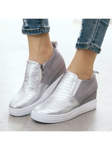Berrylook Plain Round Toe Casual Date Travel Sneakers clothing stores, online shopping sites,