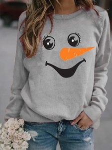 Berrylook Printed Hoodless Round Neck Sweatshirt online, stores and shops,