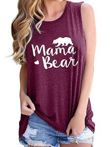 Berrylook Round Neck Letters Print Sleeveless T-shirt stores and shops, shoppers stop,