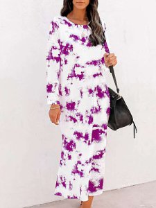 Berrylook Round Neck Printed Shift Dress shoppers stop, online shop, long white dress, floral shift dress