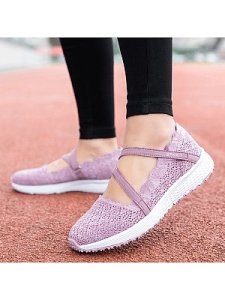 Berrylook Shallow mesh fly woven sneakers shoppers stop, online sale,