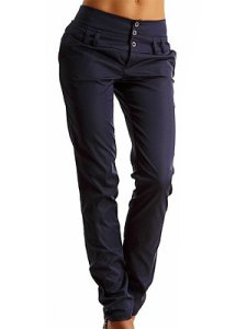 Berrylook Slim comfortable trousers clothes shopping near me, sale, Solid Casual Pants,