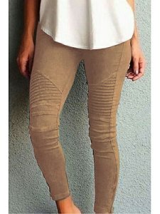 Berrylook Slim Leg Plain Pants clothes shopping near me, fashion store, leggings with pockets, women's leggings