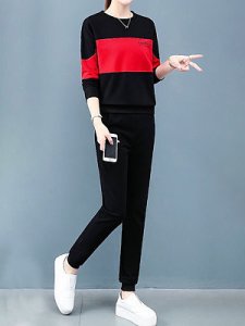 Berrylook Spring and autumn new fashion long-sleeved women's running wear two-piece suit shop, online shop,