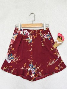 Berrylook Summer burst fashion high waist multicolor printed shorts online shopping sites, online sale,