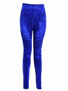 Berrylook Summer thin casual printing imitation denim nine-point pants stretch knitted leggings online sale, sale, printed leggings, best leggings
