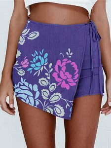 Berrylook Vintage printed shorts clothes shopping near me, fashion store,