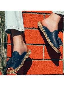 Berrylook Women Casual Comfortable Tassel Flat Sandals shoppers stop, online shop, Solid Sandals,