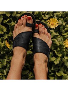 Berrylook Women's casual open-toe flat slippers online sale, online stores,